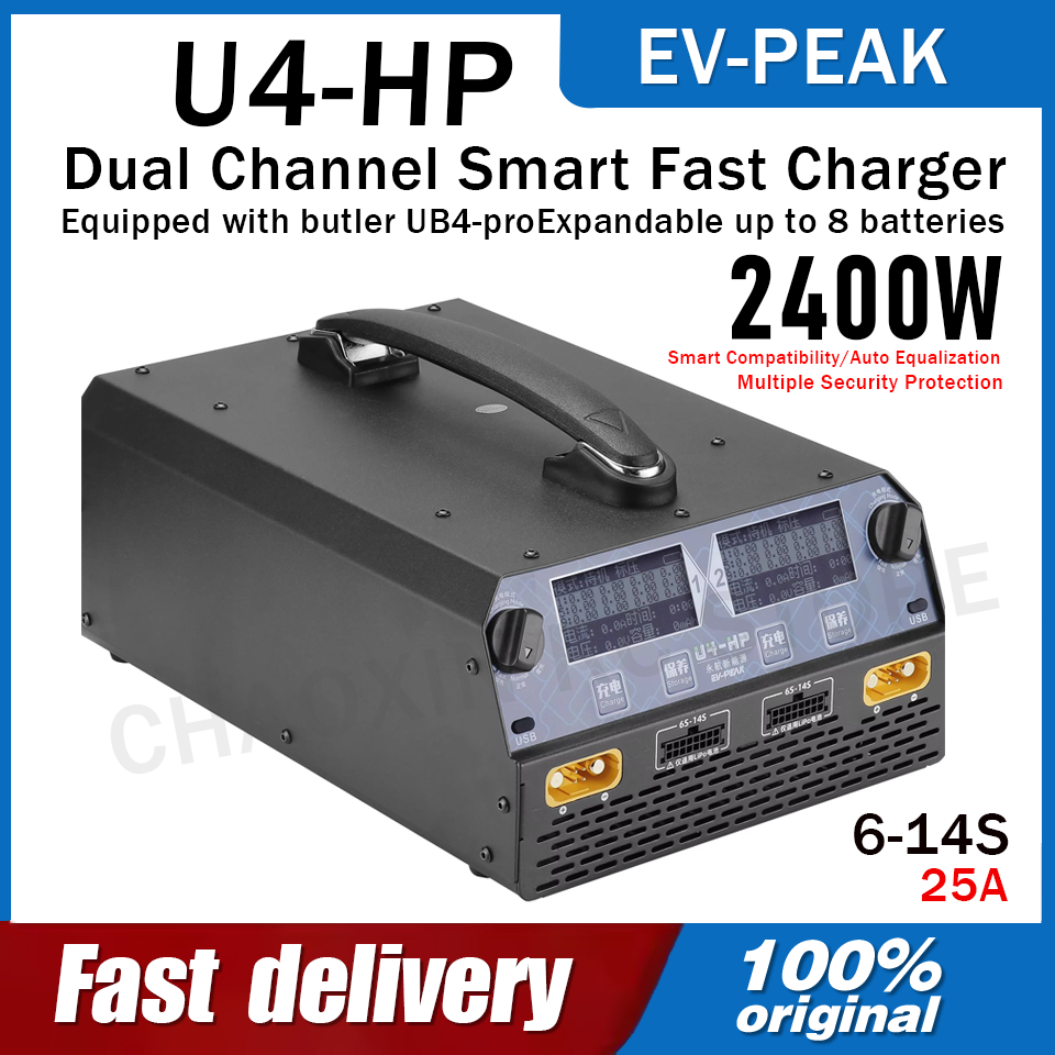 Drone Charger - Carregador de Bateria EV-PEAK U4-HP de