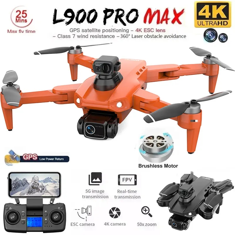 L900 Pro MAX GPS Drone 4K Prof - Drone Gps Module avaliação e preço