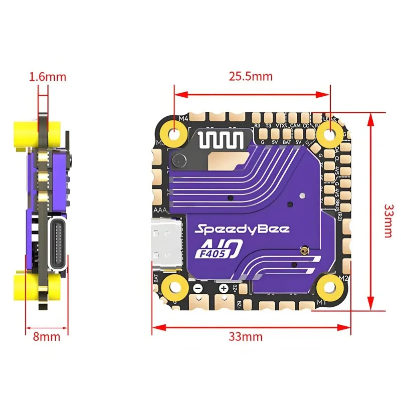 Controlador de Voo SpeedyBee F - Drone Esc avaliação e preço
